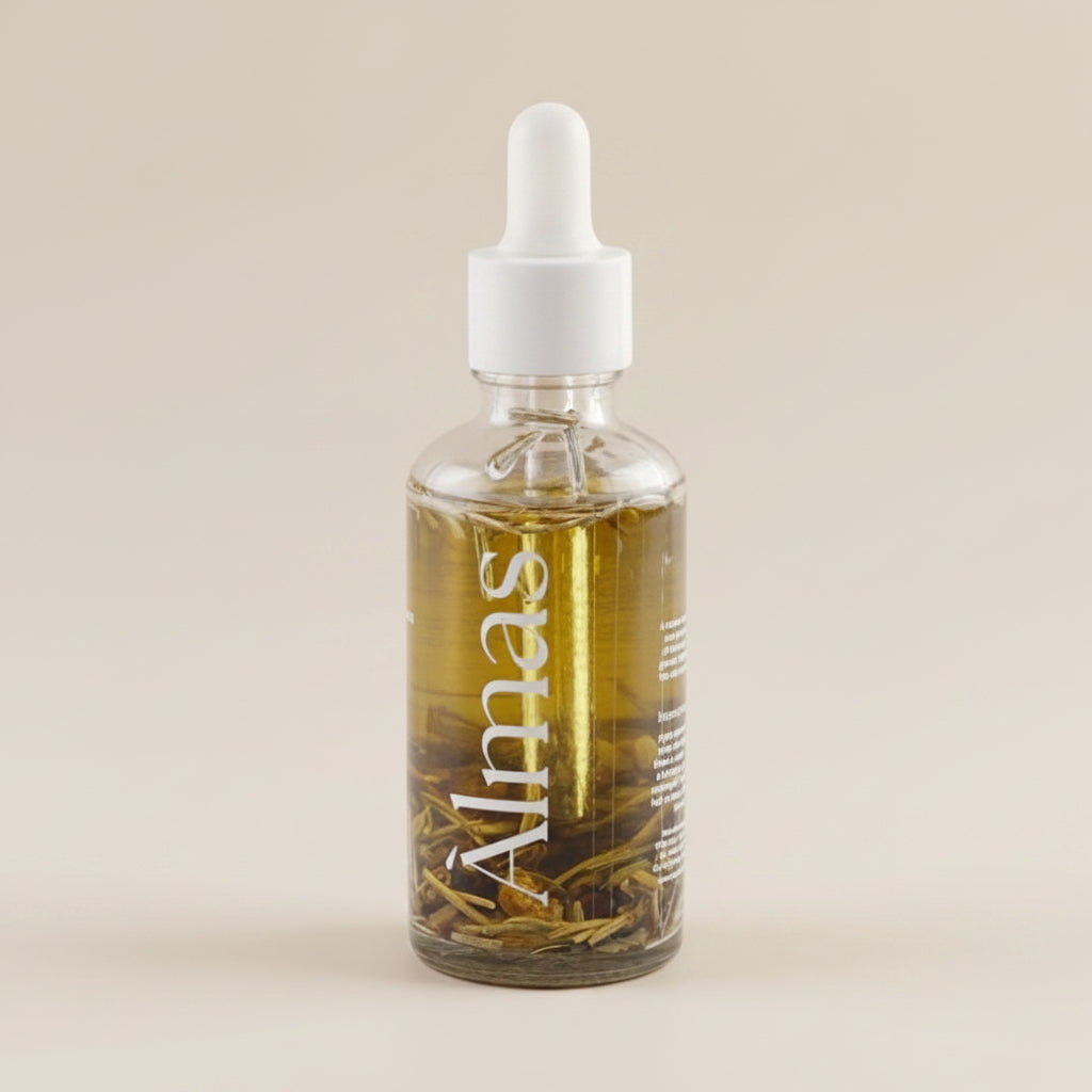 Huiles cheveux Almas - huile nourrissante argan et herbes traditionnelles marocaines
