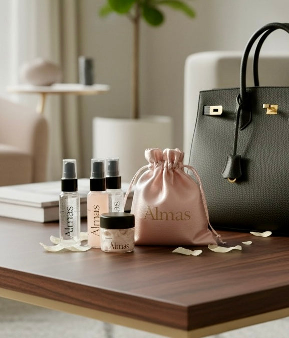 La Mini Pochette Escapade – Trio Rituel de Soin & Parfum